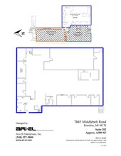 7845 Middlebelt Rd, Romulus, MI à louer Plan d’étage– Image 1 sur 1