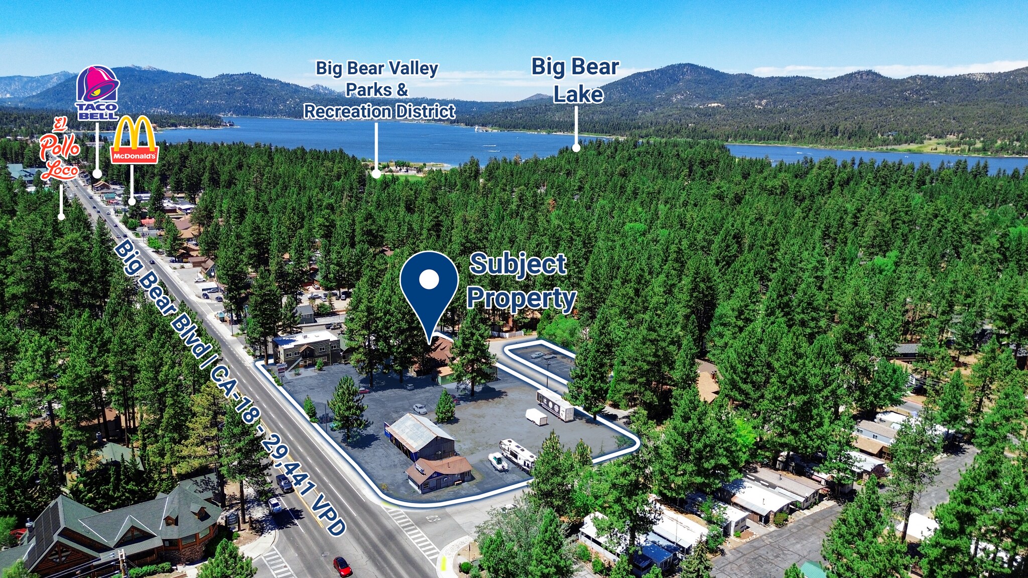 41656 Big Bear Blvd, Big Bear Lake, CA à vendre Photo de l’immeuble– Image 1 sur 57