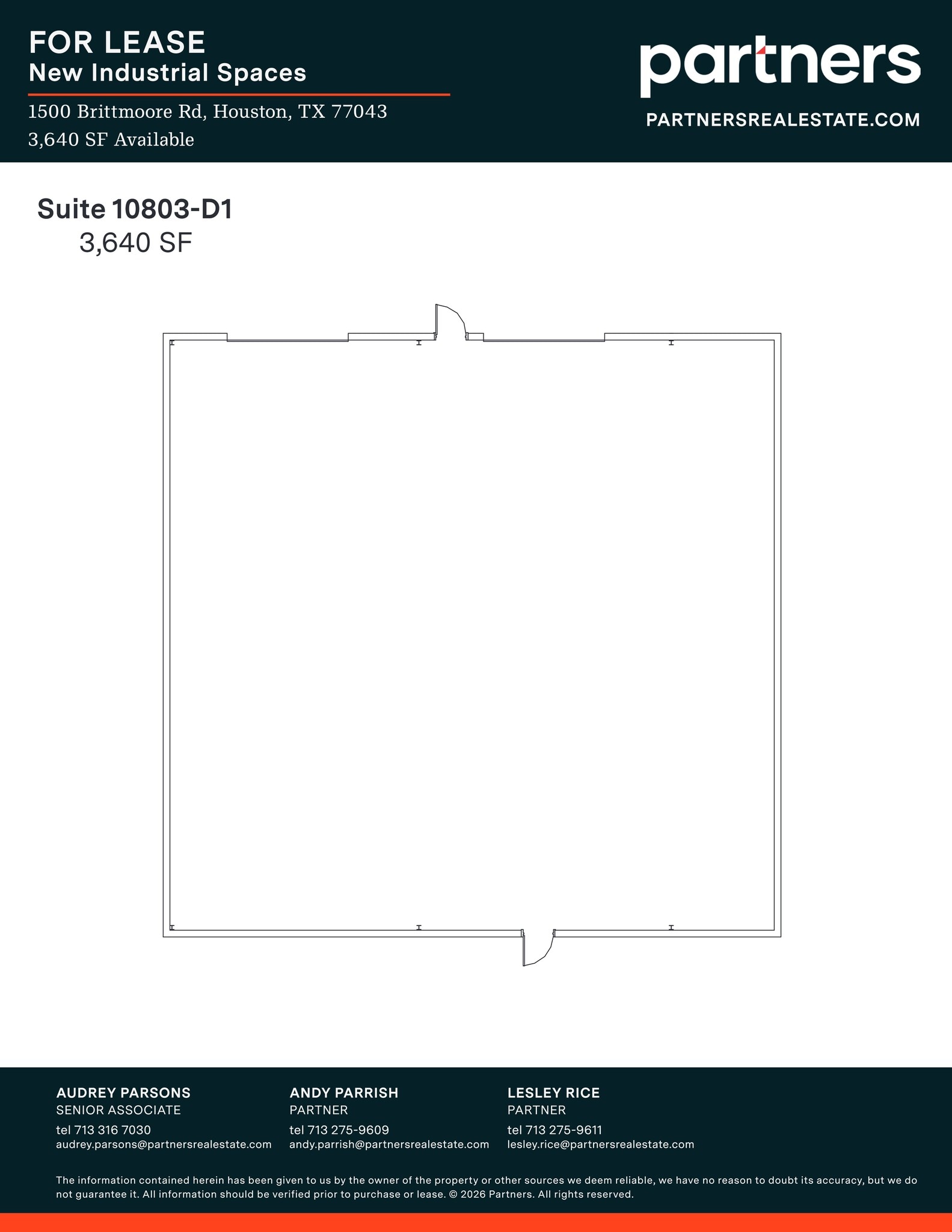 1500 Brittmoore Rd, Houston, TX à louer Plan de site– Image 1 sur 1