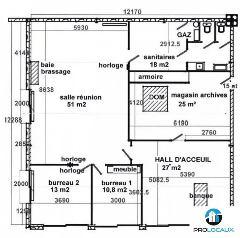 Bureau dans Eybens à louer Plan d’étage– Image 1 sur 1