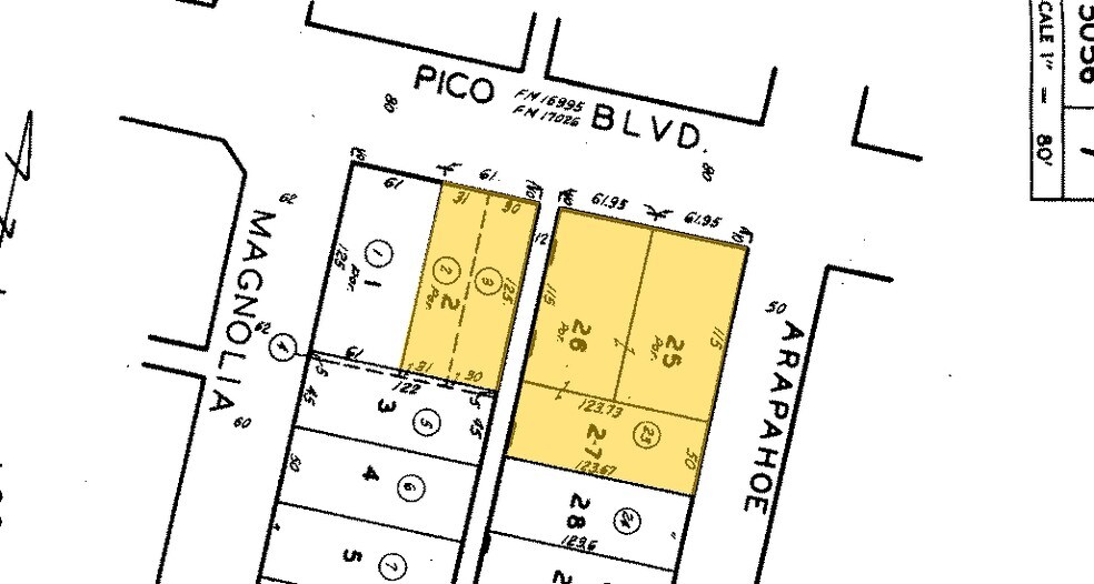 2250 W Pico Blvd, Los Angeles, CA à louer - Plan cadastral – Image 3 sur 5