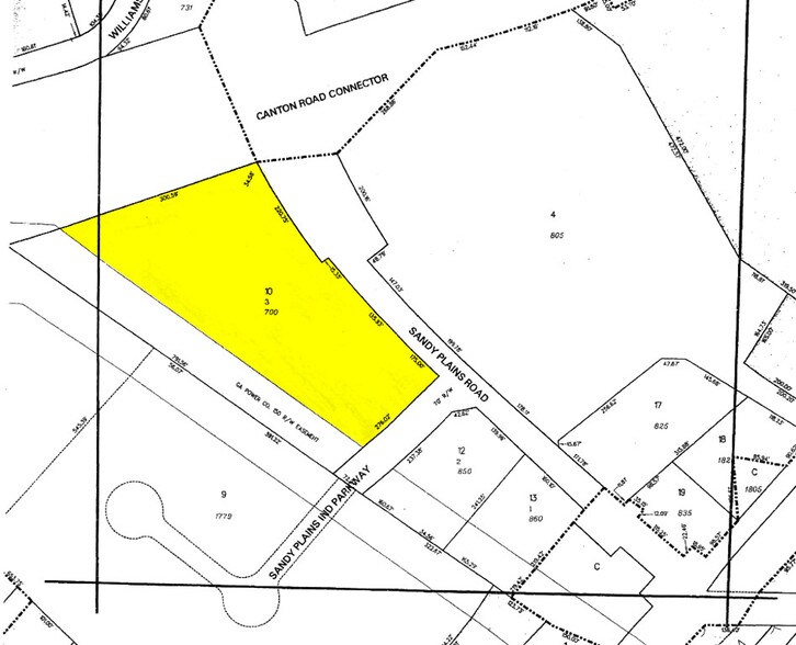 700 Sandy Plains Rd, Marietta, GA à louer - Plan cadastral – Image 2 sur 11