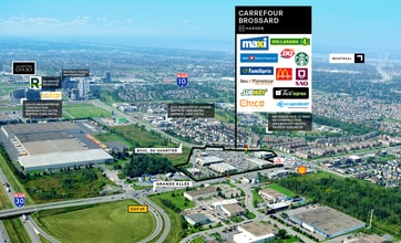 7505 Grande Allée, Brossard, QC - VUE AÉRIENNE  vue de carte