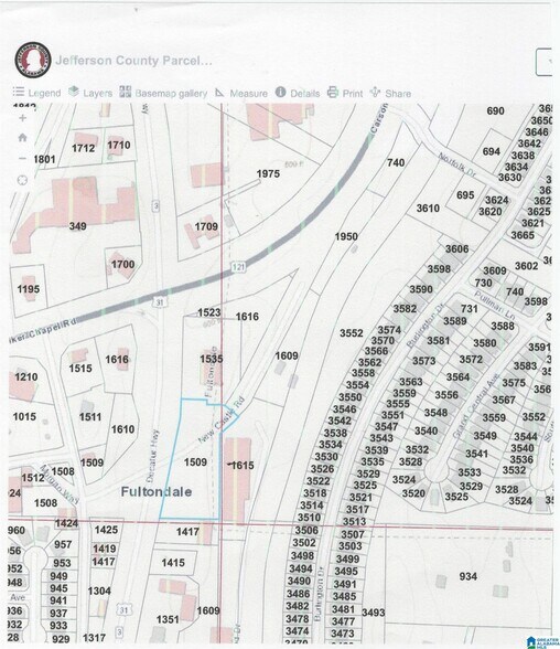 1509 Decatur Hwy, Fultondale, AL à vendre - Plan de site – Image 1 sur 1