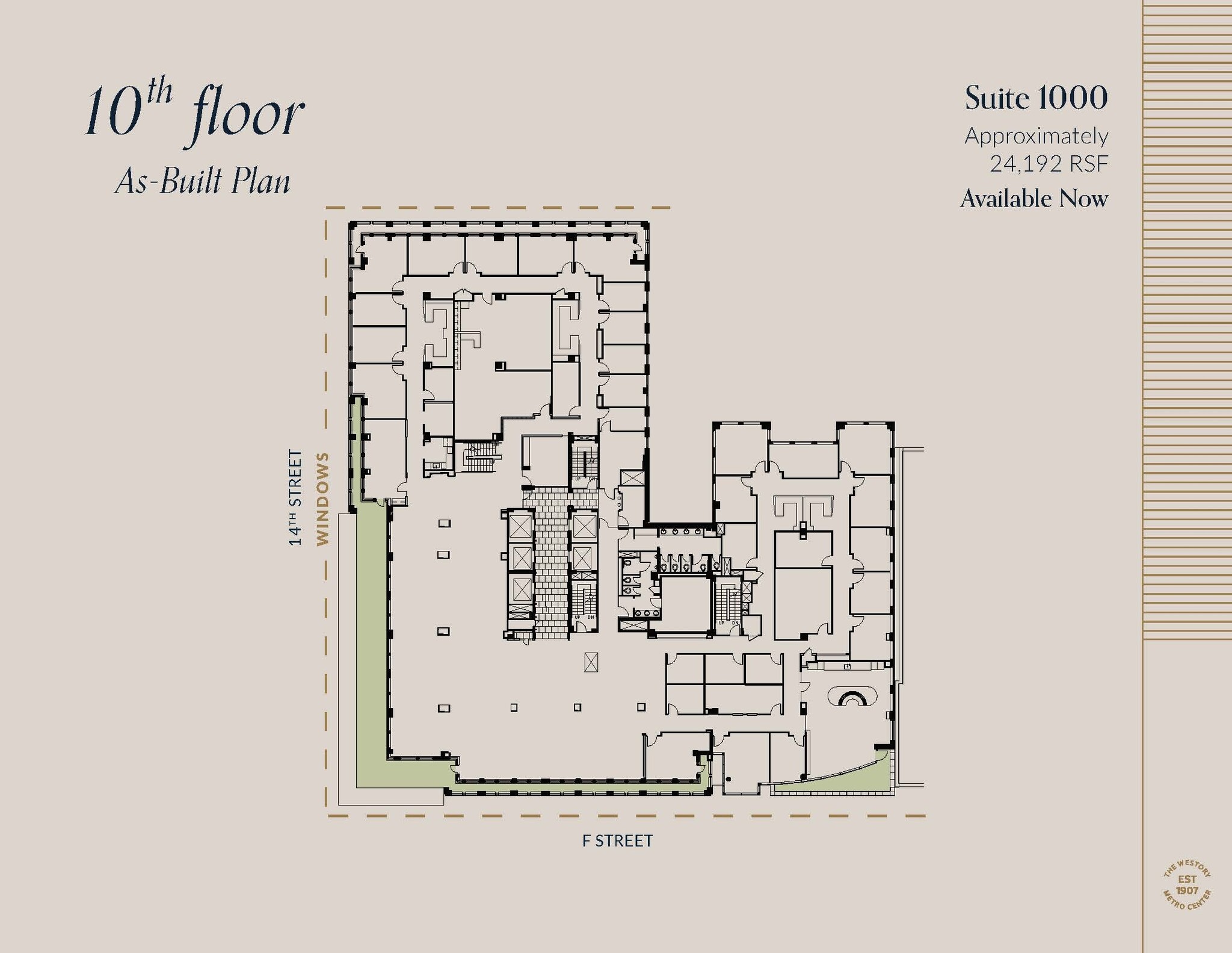 607 14th St NW, Washington, DC à louer Plan d’étage– Image 1 sur 3