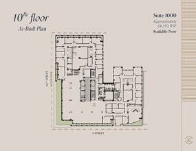 607 14th St NW, Washington, DC à louer Plan d’étage– Image 1 sur 3