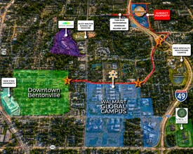 2600 NE 11th St, Bentonville, AR - Vue aérienne  vue de carte