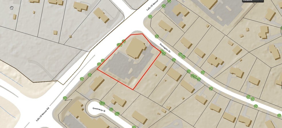 9104 Falls Of Neuse Rd, Raleigh, NC à louer - Plan cadastral – Image 2 sur 3
