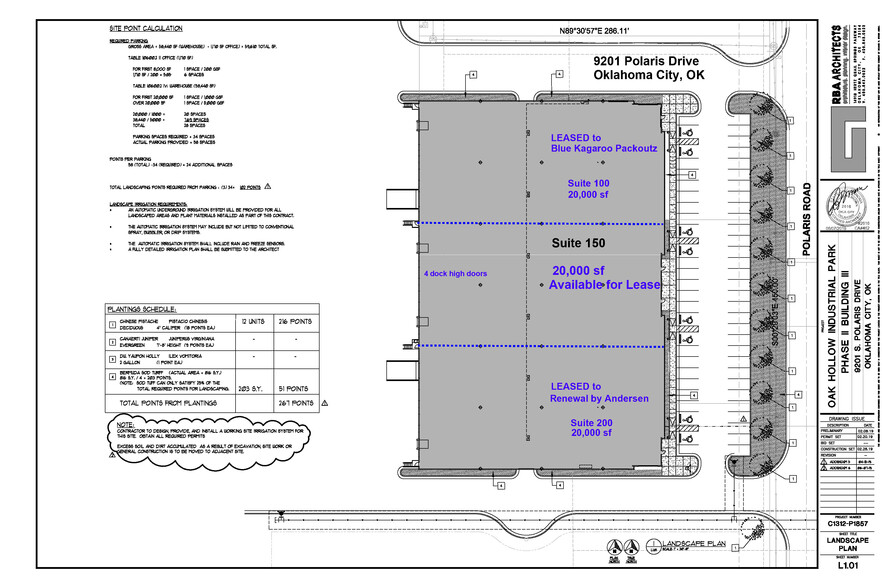9201 Polaris Dr, Oklahoma City, OK à louer - Plan de site – Image 2 sur 15