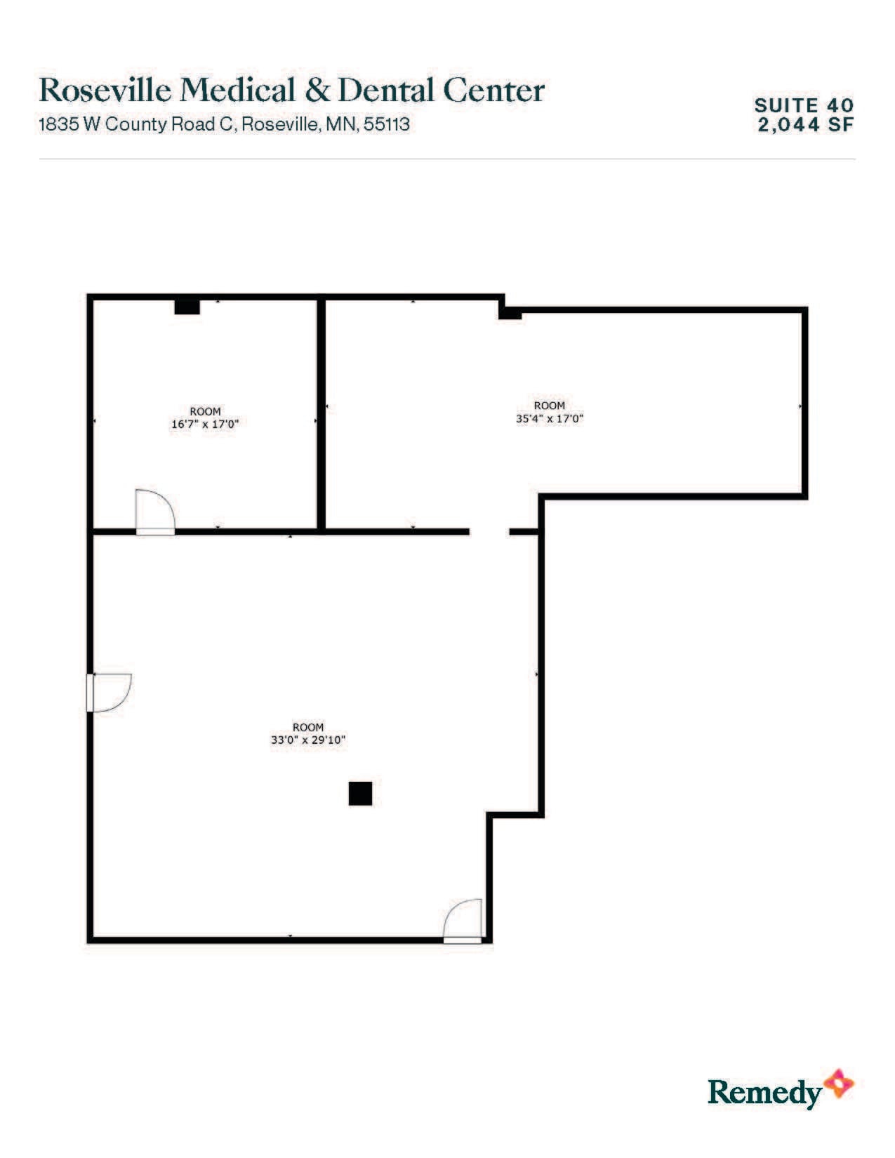 1835 W County Road C, Roseville, MN à louer Plan d’étage– Image 1 sur 1