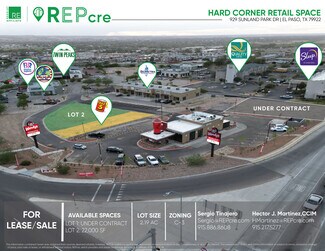 Plus de détails pour 929 Sunland Park Dr, El Paso, TX - Terrain à vendre