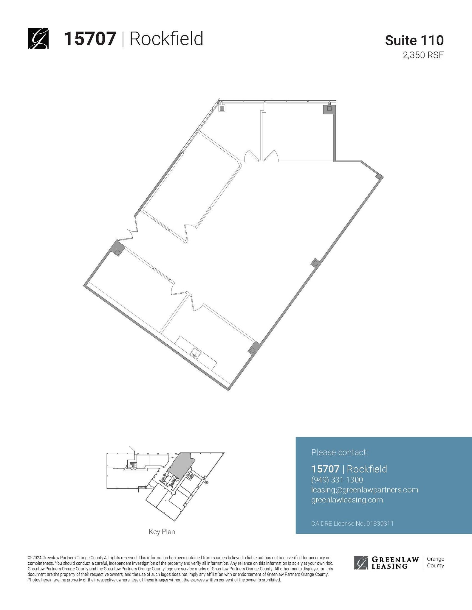15707 Rockfield Blvd, Irvine, CA à louer Plan d’étage– Image 1 sur 5