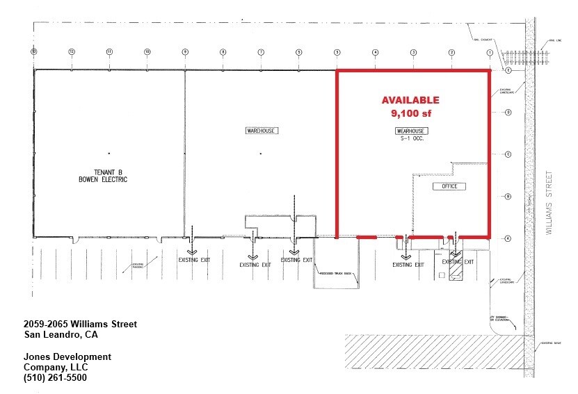 2055-2065 Williams St, San Leandro, CA à louer Photo intérieure– Image 1 sur 2