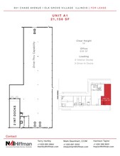 801 Chase Ave, Elk Grove Village, IL à louer Plan d’étage– Image 1 sur 2