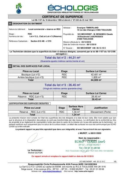 Local commercial dans Toulouse à louer - Plan d’étage – Image 3 sur 5