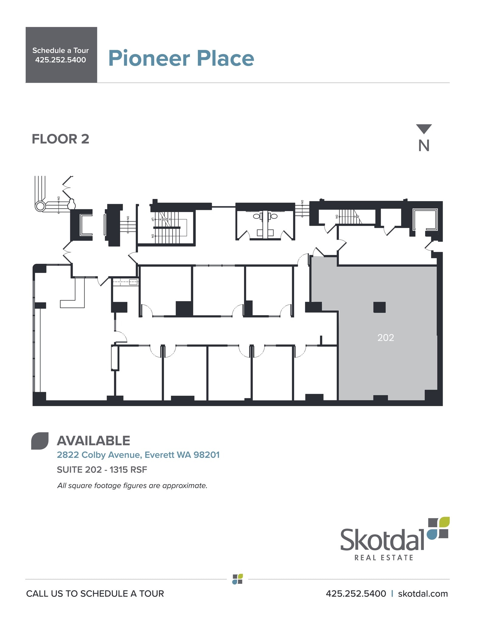 2822 Colby Ave, Everett, WA à louer Plan de site– Image 1 sur 1