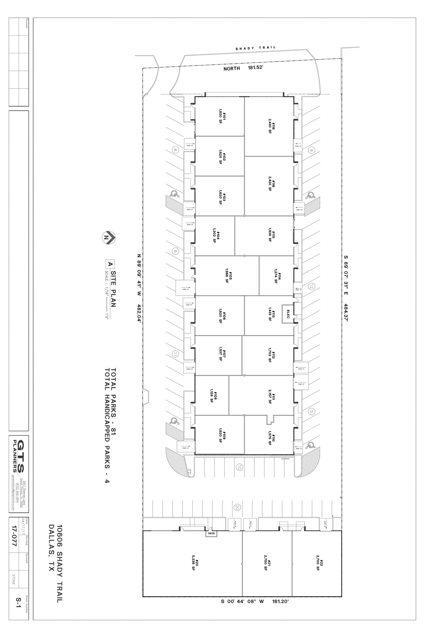 10606 Shady Trl, Dallas, TX à louer Plan de site– Image 1 sur 1