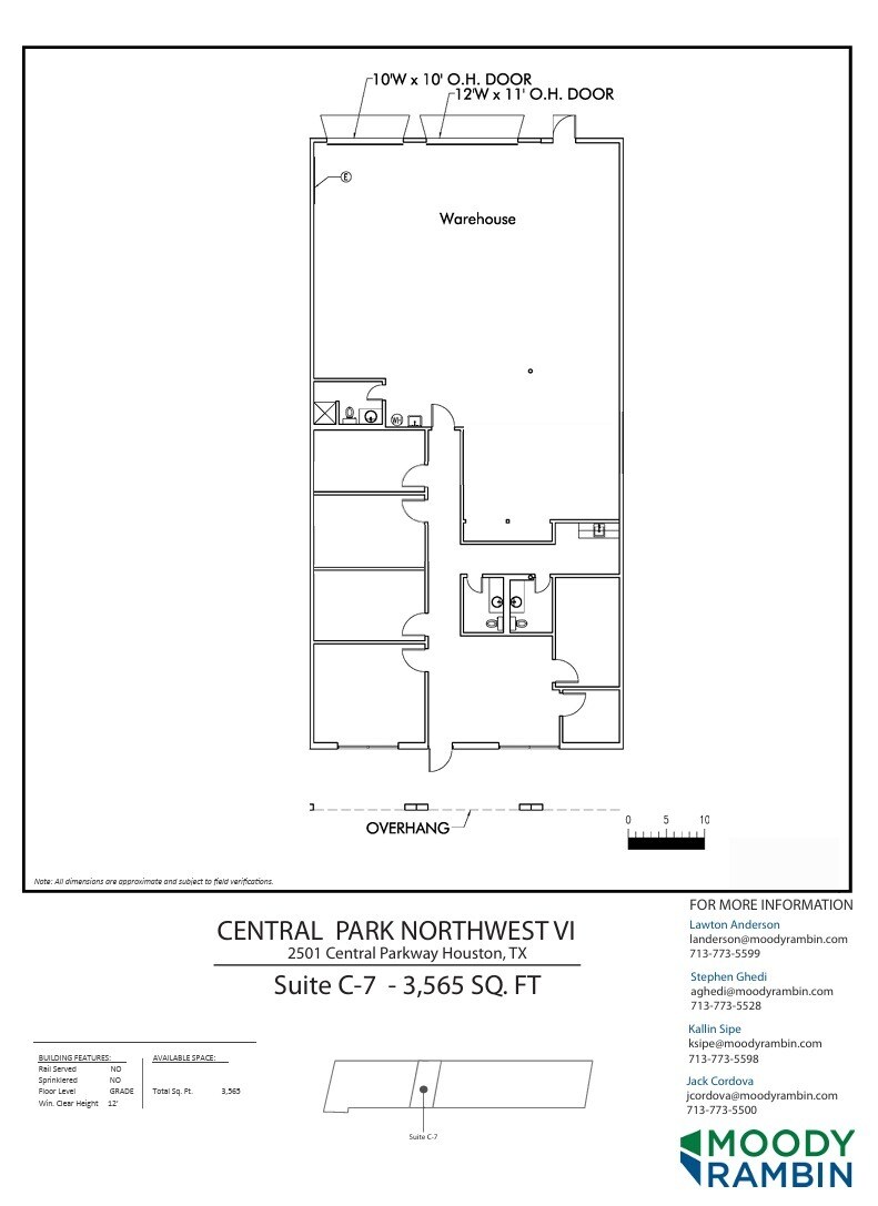 2500 Central Pky, Houston, TX à louer Plan d’étage– Image 1 sur 1
