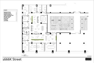 1666 K St NW, Washington, DC à louer Plan d’étage– Image 2 sur 3
