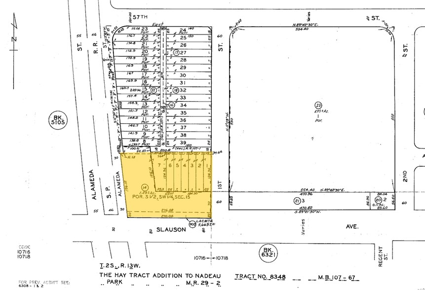 5820 S Alameda St, Vernon, CA à louer - Plan cadastral – Image 2 sur 7