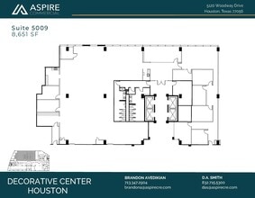 5120 Woodway Dr, Houston, TX à louer Plan d’étage– Image 1 sur 1
