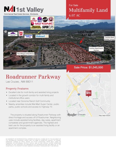 Roadrunner Pkwy, Las Cruces, NM à vendre - Photo de l’immeuble – Image 2 sur 3