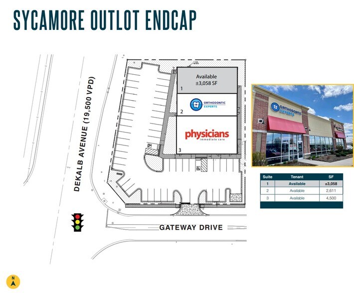 2496 Dekalb Ave, Sycamore, IL à louer - Plan d’étage – Image 2 sur 2