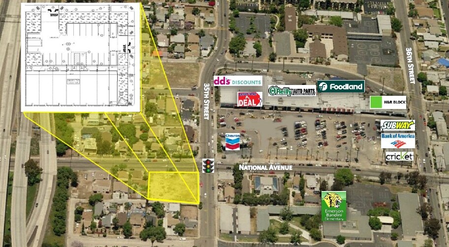 3481 National Ave, San Diego, CA à louer - Aérien – Image 2 sur 3