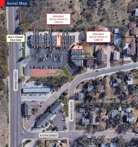 1625-1645 W Uintah St, Colorado Springs, CO à louer - Plan de site – Image 2 sur 13