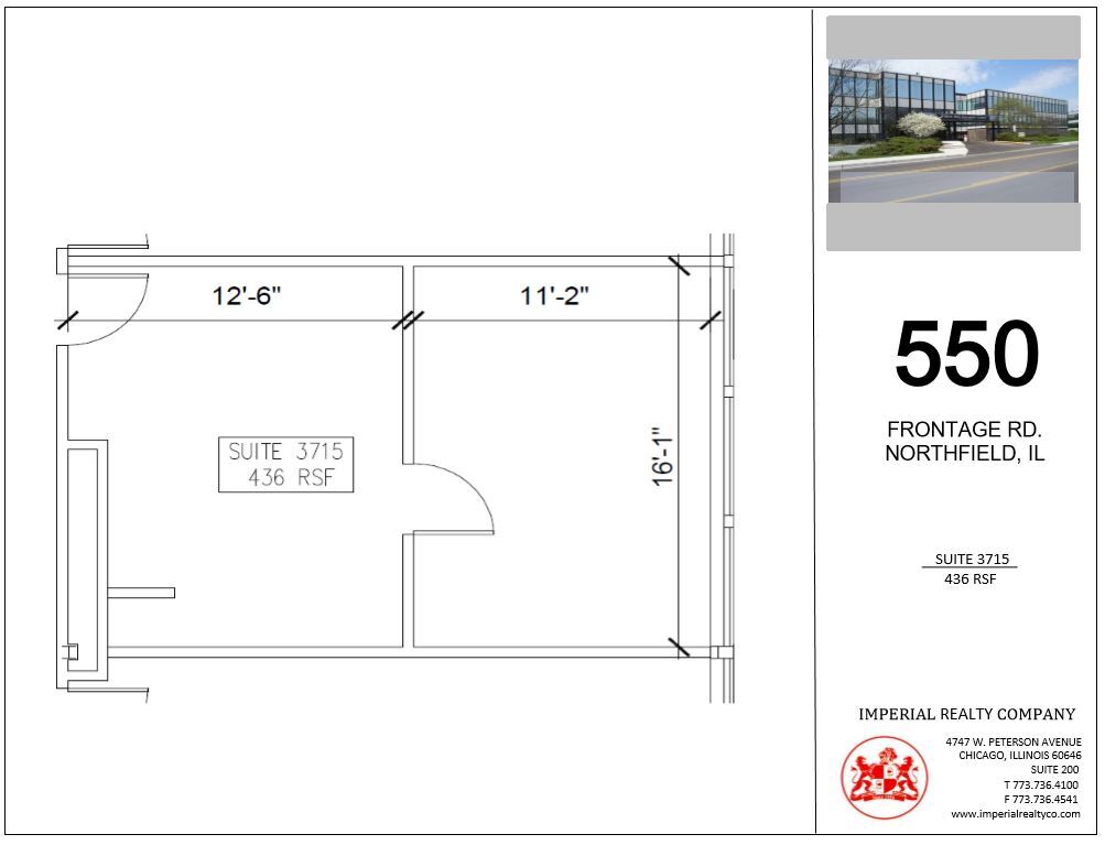 540-550 W Frontage Rd, Northfield, IL à louer Plan d’étage– Image 1 sur 3