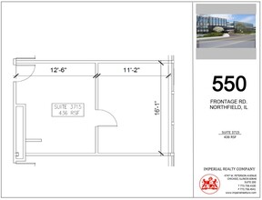 540-550 W Frontage Rd, Northfield, IL à louer Plan d’étage– Image 1 sur 3