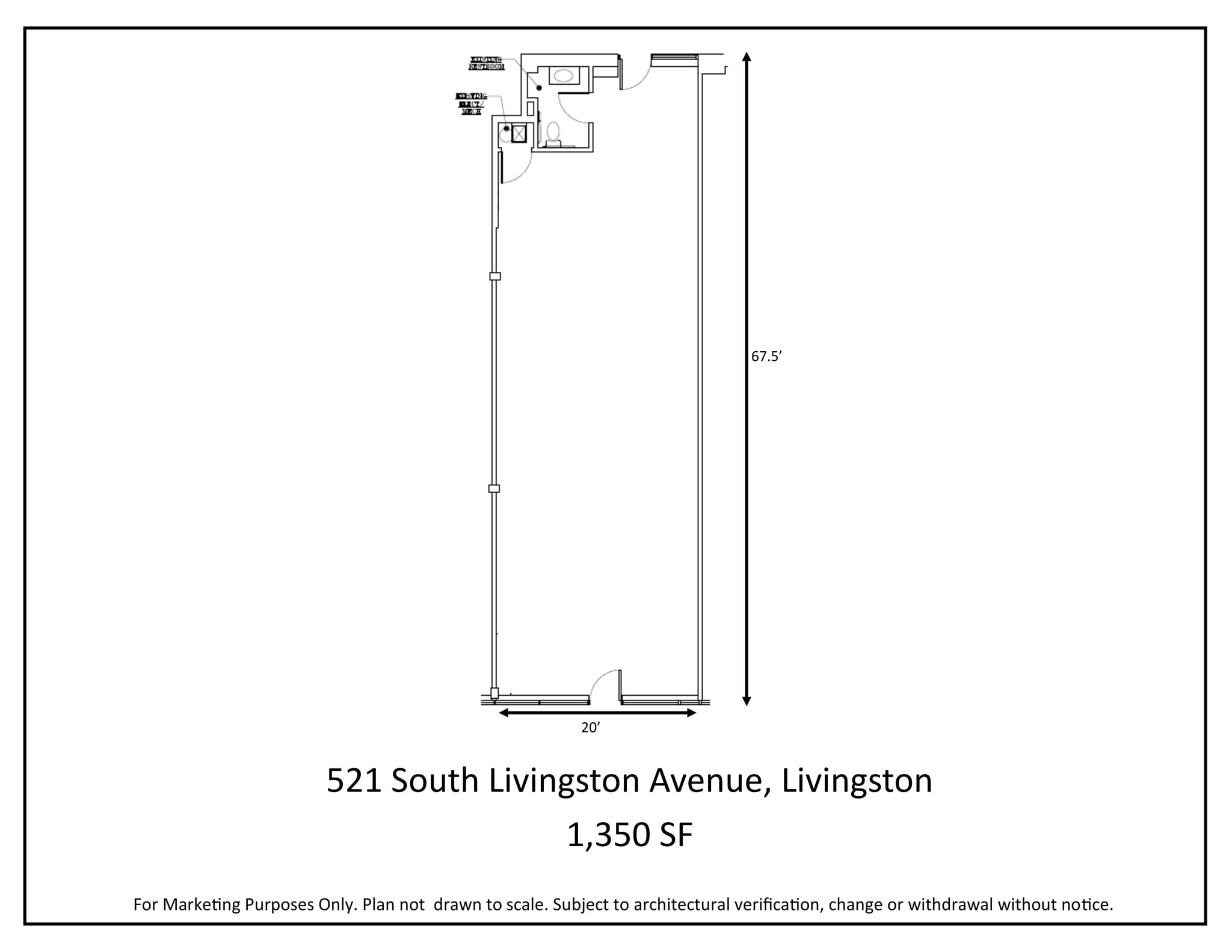 517-525 S Livingston Ave, Livingston, NJ à louer Plan de site– Image 1 sur 1