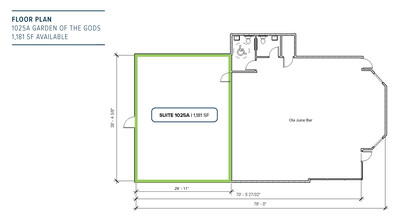 1025 W Garden Of The Gods Rd, Colorado Springs, CO à louer Plan d’étage– Image 2 sur 2