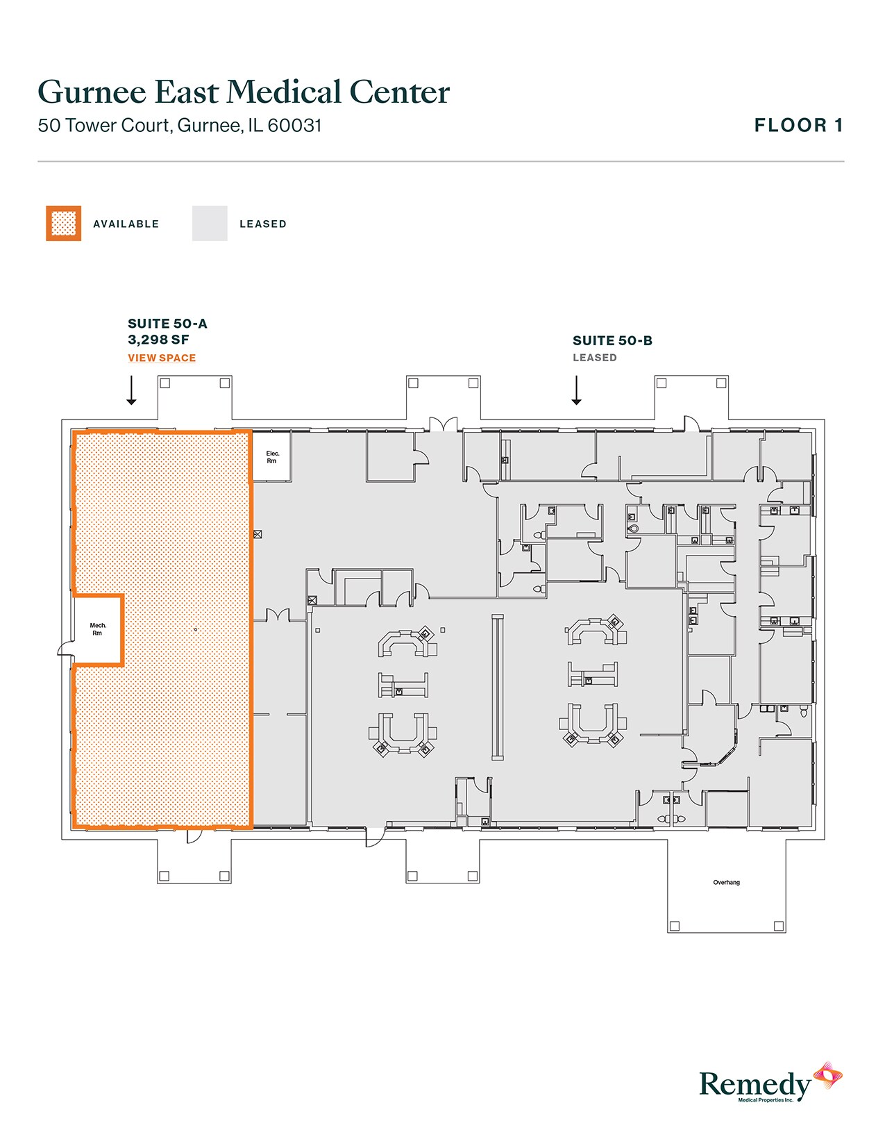 3 S Greenleaf Ave, Gurnee, IL à louer Plan d’étage– Image 1 sur 1