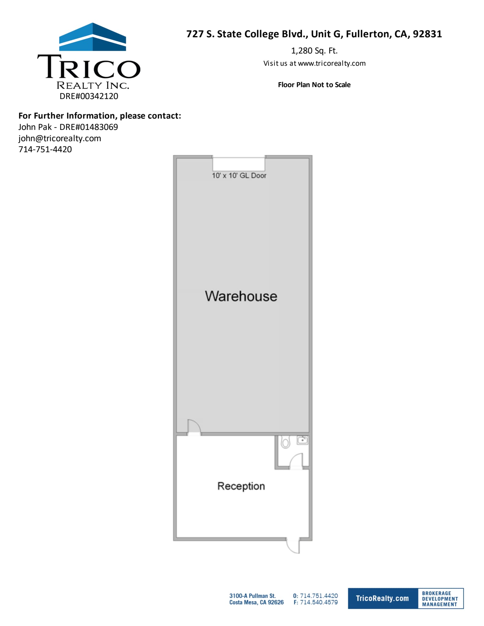 667-759 S State College Blvd, Fullerton, CA à louer Plan d’étage– Image 1 sur 1