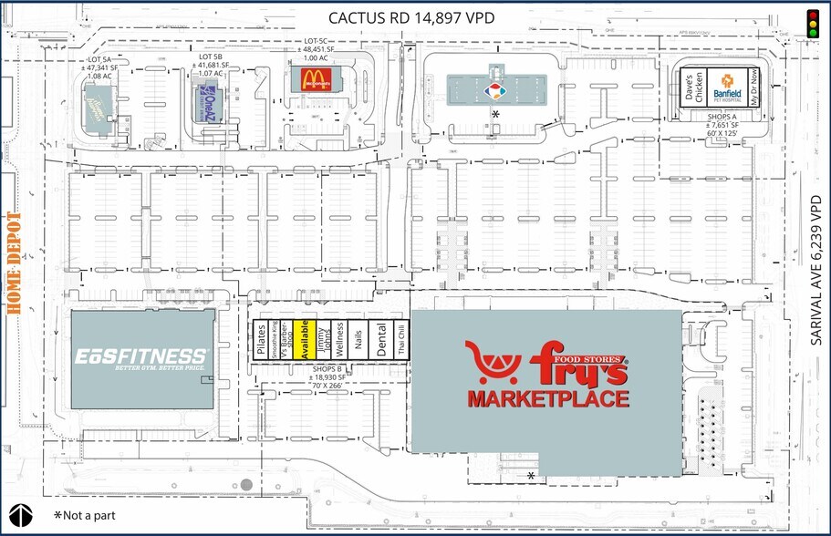 SW Cactus Road & Sarival Rd, Surprise, AZ à louer - Plan de site – Image 1 sur 1