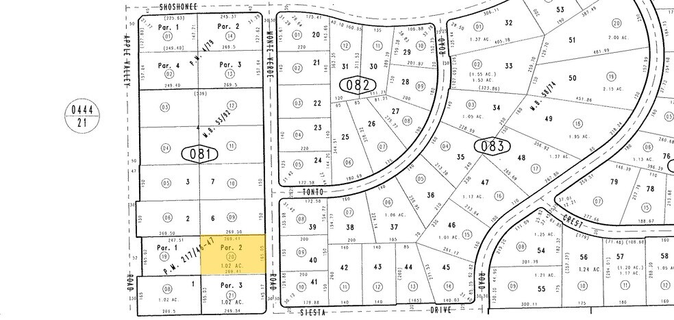 Apple Valley Commercial Vacant Land portefeuille de 2 biens à vendre sur LoopNet.fr - Plan cadastral – Image 2 sur 3