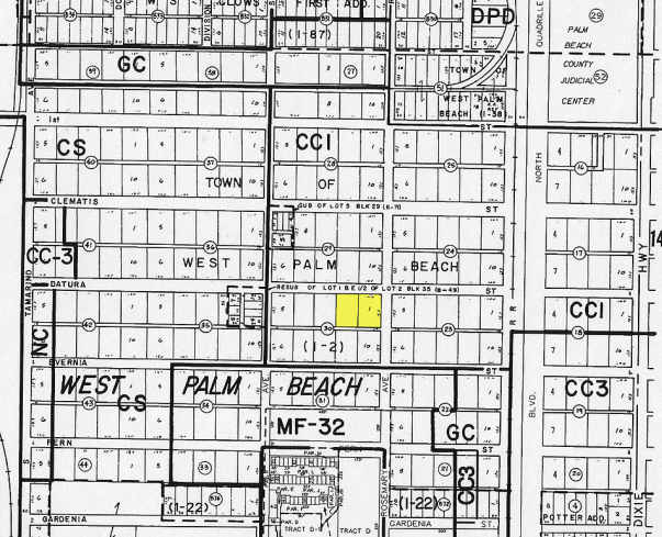 600 Datura St, West Palm Beach, FL à louer - Plan cadastral – Image 3 sur 6
