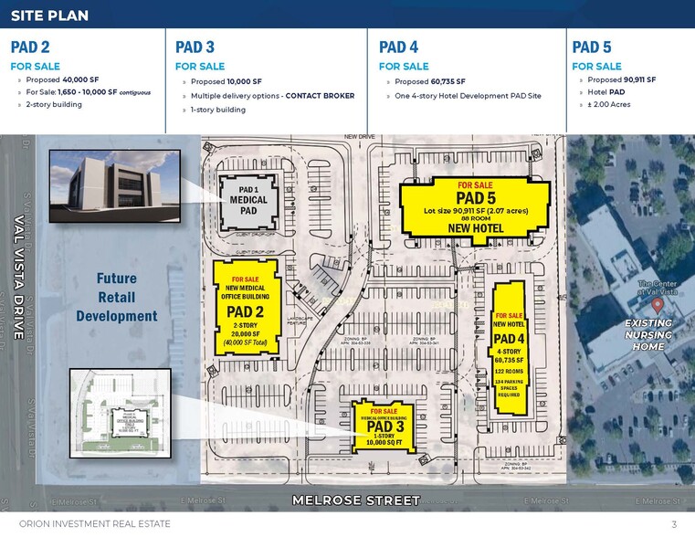 Mercy Vista Medical Development portefeuille de 4 biens à vendre sur LoopNet.fr - Plan de site – Image 2 sur 2