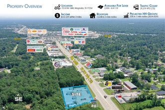 7214 FM-1488 Rd, Magnolia, TX - VUE AÉRIENNE vue de carte - Image1