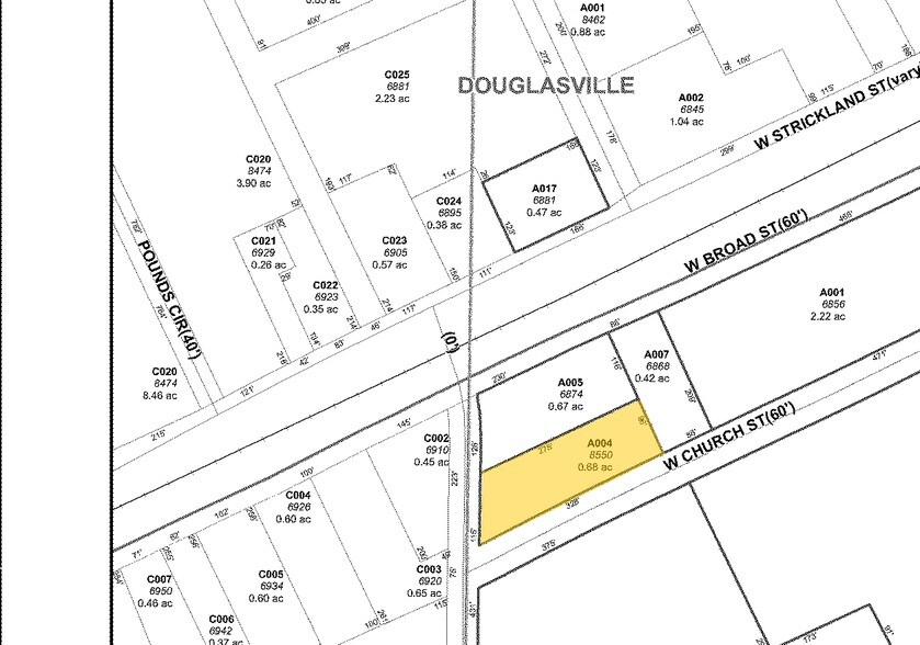 8550 Rose Ave, Douglasville, GA à vendre - Plan cadastral – Image 2 sur 36