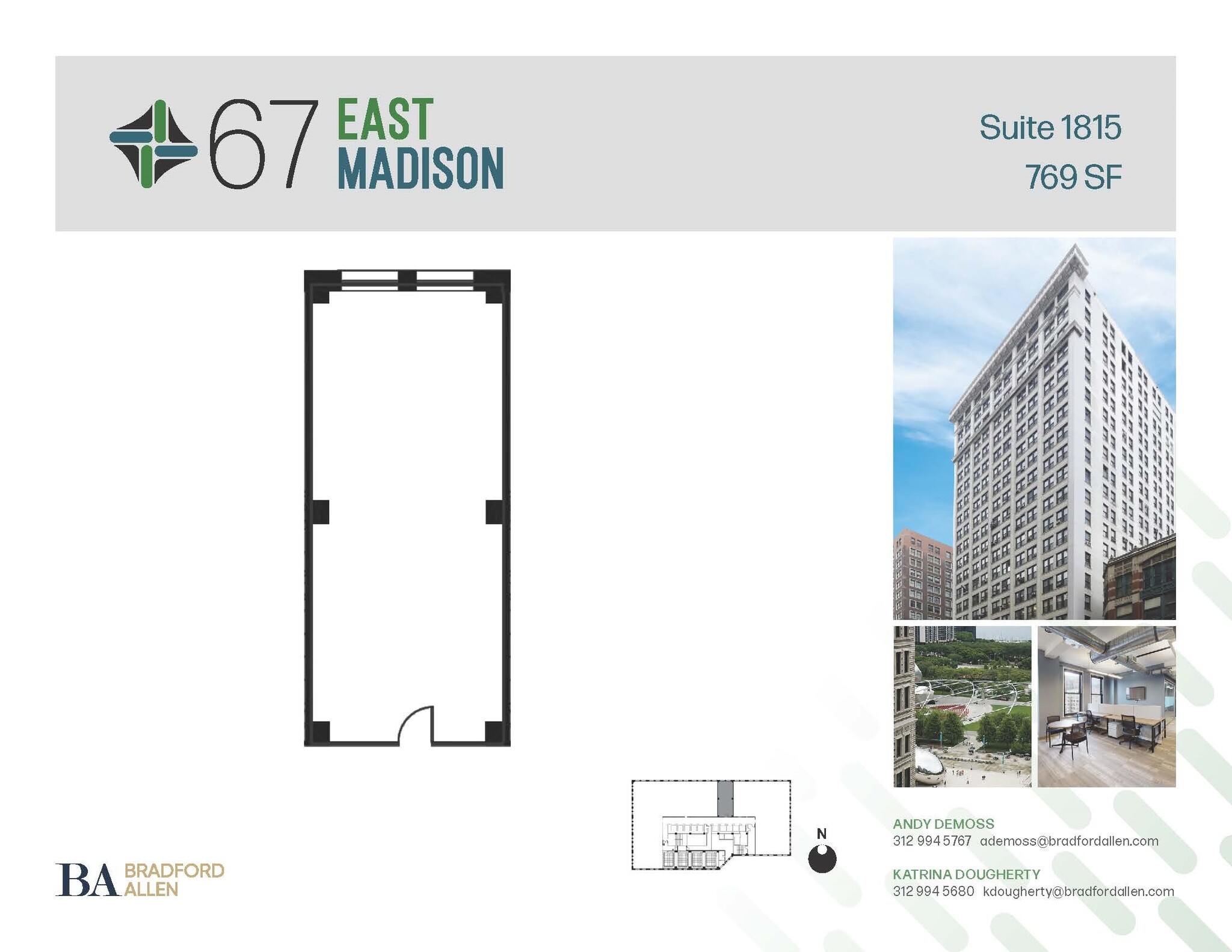 67 E Madison St, Chicago, IL à louer Plan d’étage– Image 1 sur 1