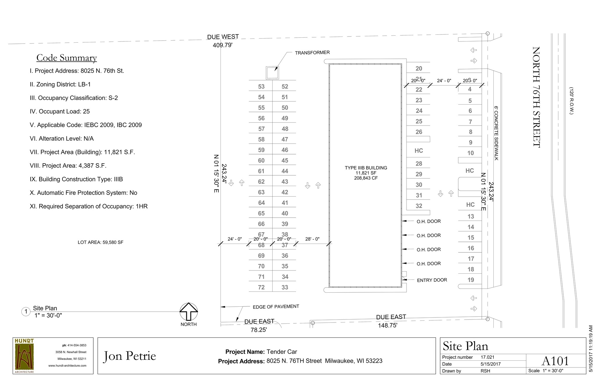 8025-8055 N 76th St, Milwaukee, WI à louer Plan de site– Image 1 sur 5