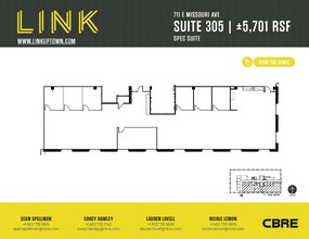 711 E Missouri Ave, Phoenix, AZ à louer Plan d’étage– Image 1 sur 1