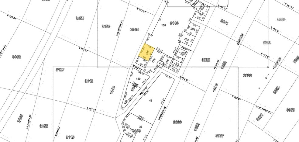 2240-2242 Tiebout Ave, Bronx, NY à vendre - Plan cadastral – Image 2 sur 2