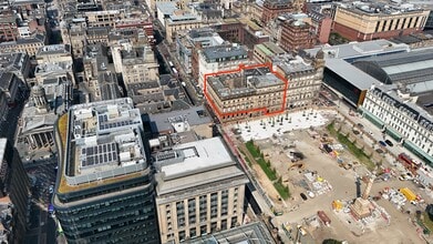 24 George Sq, Glasgow, GLG - Vue aérienne  vue de carte