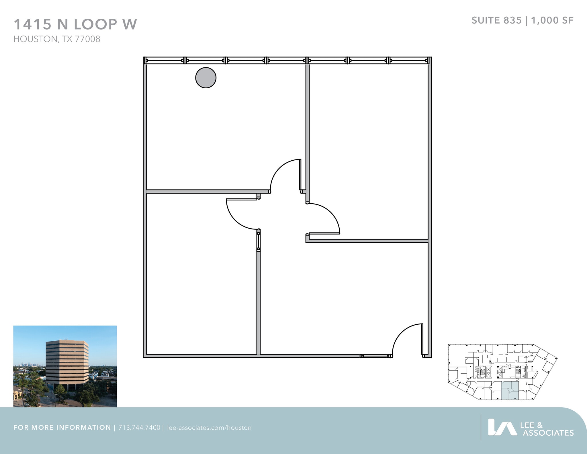 1415 North Loop W, Houston, TX à louer Plan d’étage– Image 1 sur 1