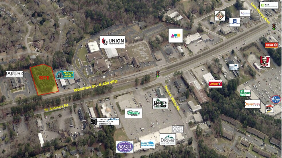 7596 Woodrow St, Irmo, SC à vendre - Aérien – Image 2 sur 2