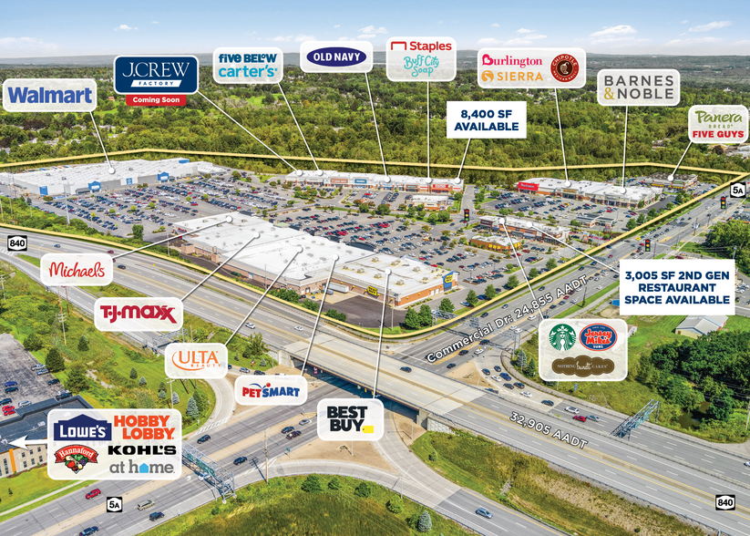 4725-4745 Commercial Dr, New Hartford, NY à louer - Aérien – Image 2 sur 12