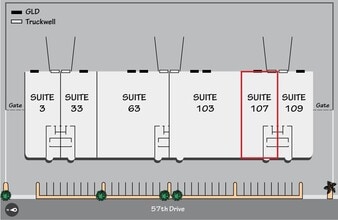 101-109 S 57th Dr, Phoenix, AZ à louer Plan de site– Image 1 sur 1
